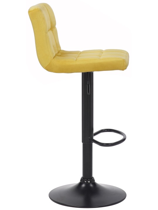 Barová stolička Feni velvet, žltá
