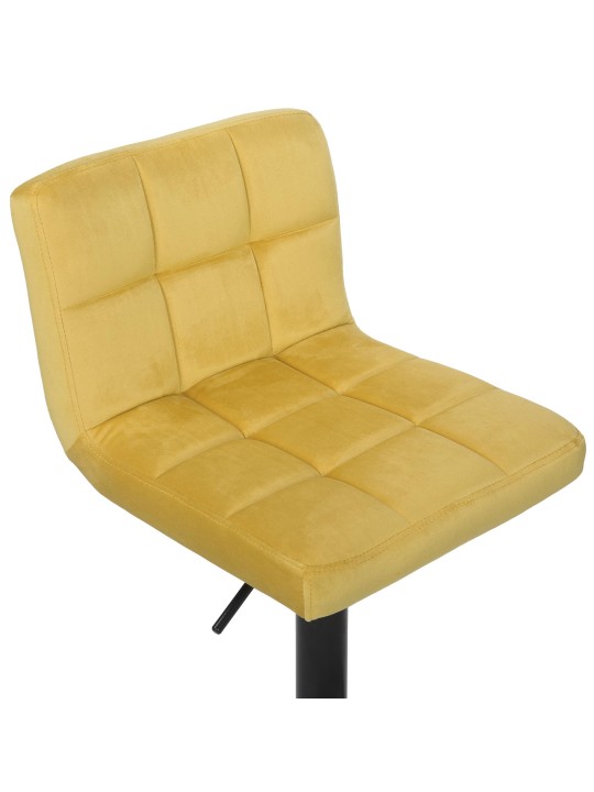 Barová stolička Feni velvet, žltá