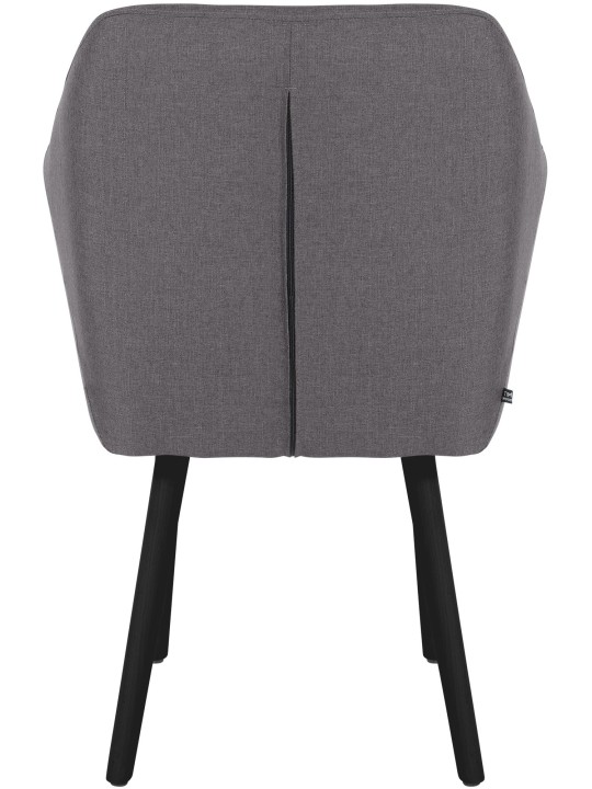 Stolička pre návštevy Utrechtská tkanina, tmavosivá