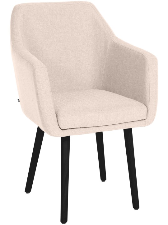 Stolička pre návštevy Utrechtská tkanina, béžová