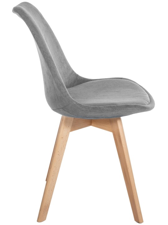 Stolička Linares Cord, sivá