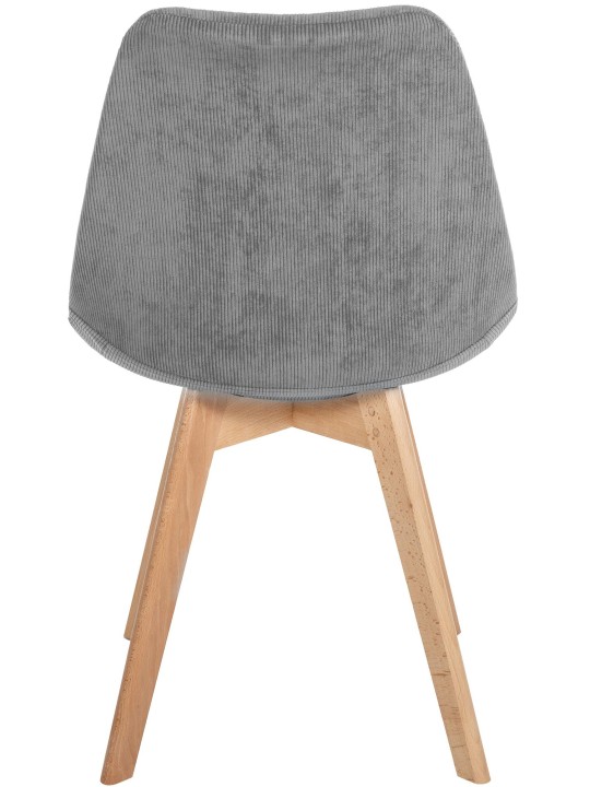 Stolička Linares Cord, sivá