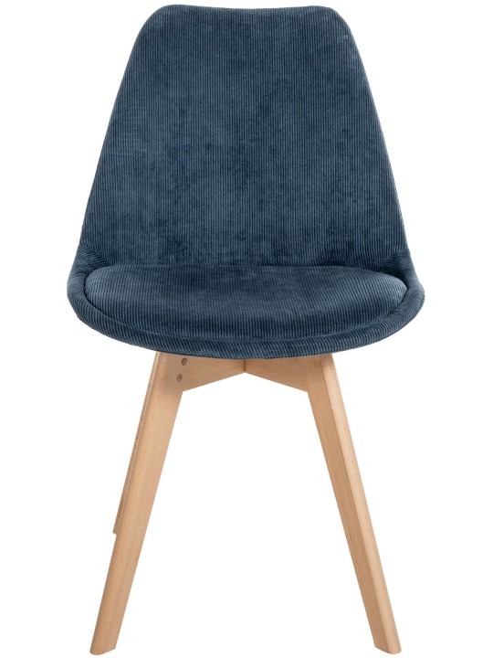 Stolička Linares Cord, tmavomodrá