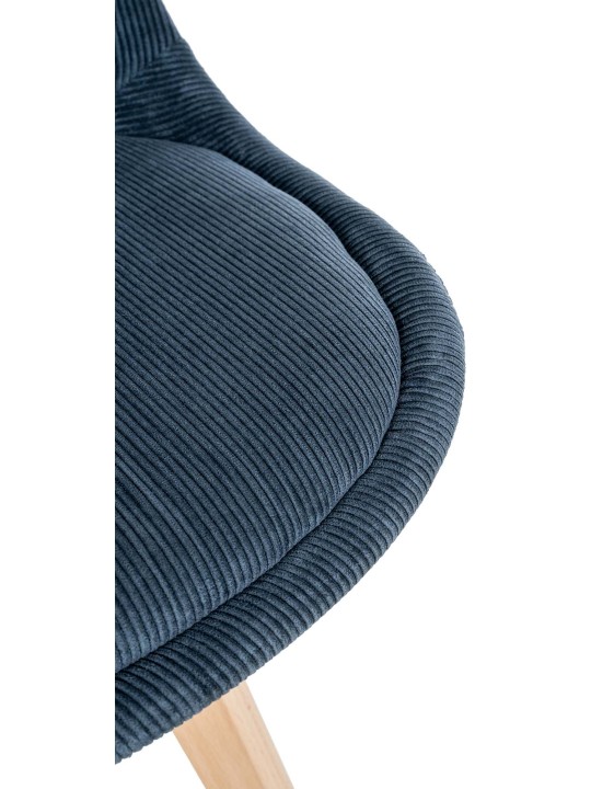 Stolička Linares Cord, tmavomodrá