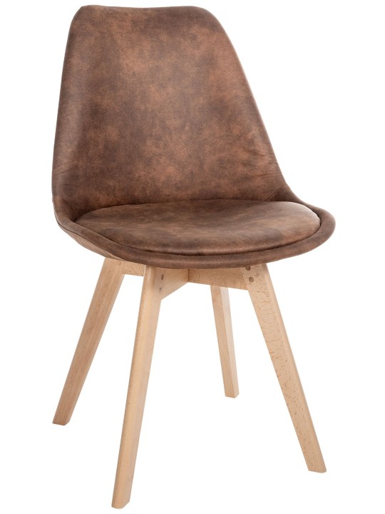 Stolička Linares Vintage, hnedá