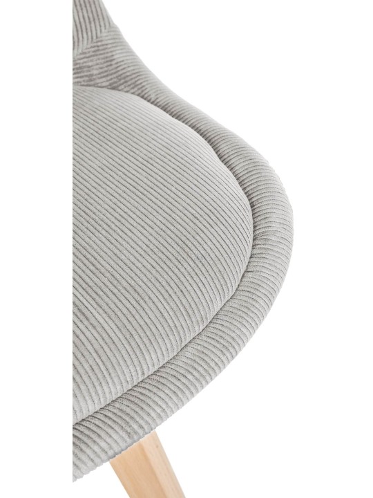 Sada 4 stoličiek Linares Cord, béžová