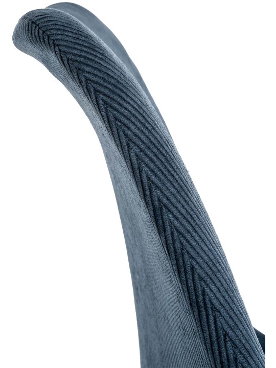 Sada 4 stoličiek Linares Cord, tmavomodrá