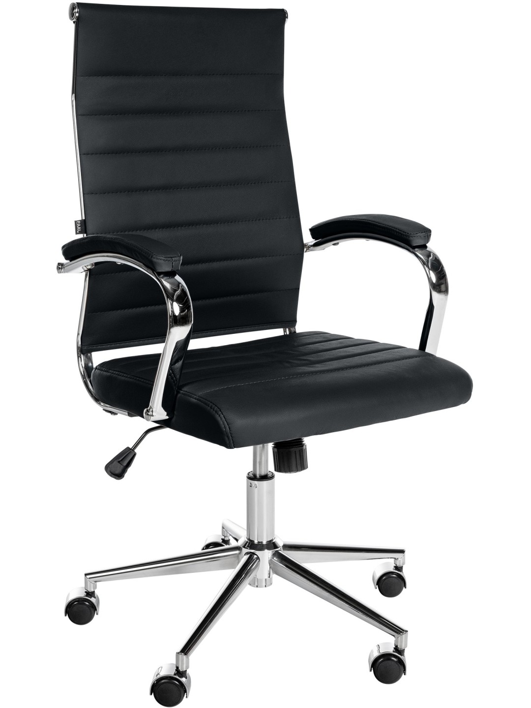 Kancelárska stolička Mollis pravá koža, čierna