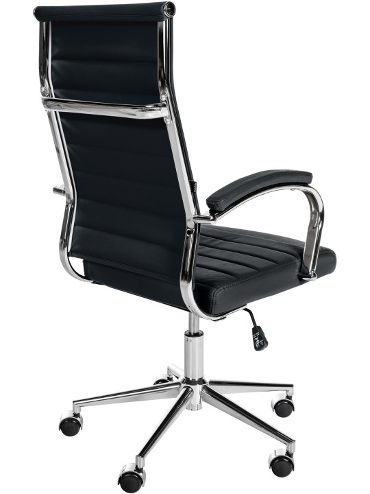 Kancelárska stolička Mollis pravá koža, čierna