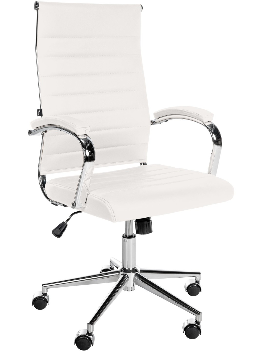 Kancelárska stolička Mollis pravá koža, biela