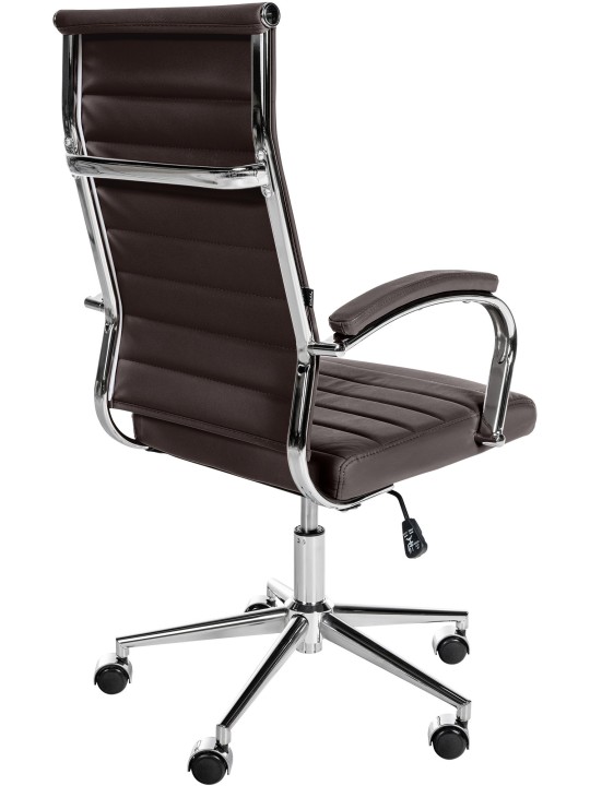 Kancelárska stolička Mollis pravá koža, kávová