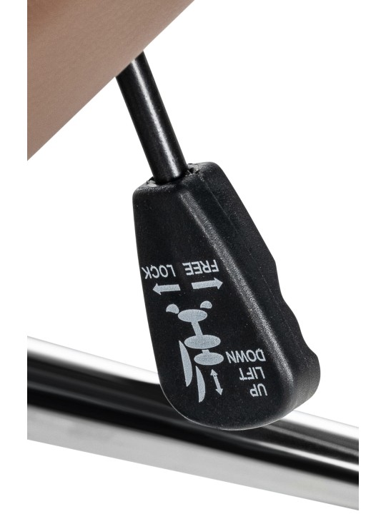 Kancelárska stolička Mollis pravá koža, svetlohnedá