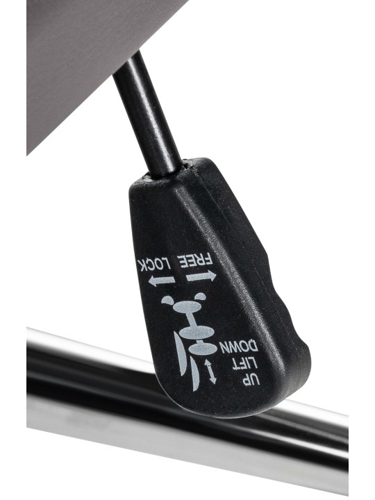 Kancelárska stolička Mollis pravá koža, sivá