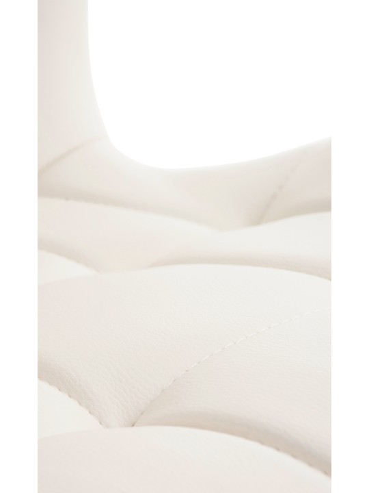 Stolička Elda PU natura, biela