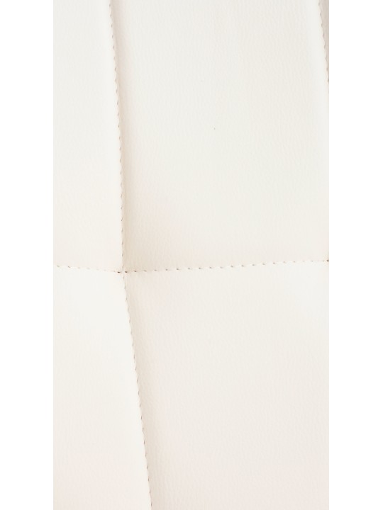 Stolička Elda PU natura, biela