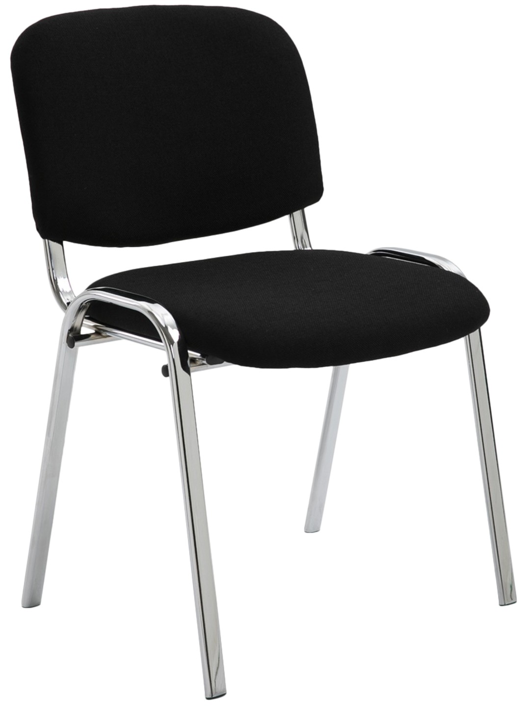 Stolička pre návštevy Ken C látka, čierna