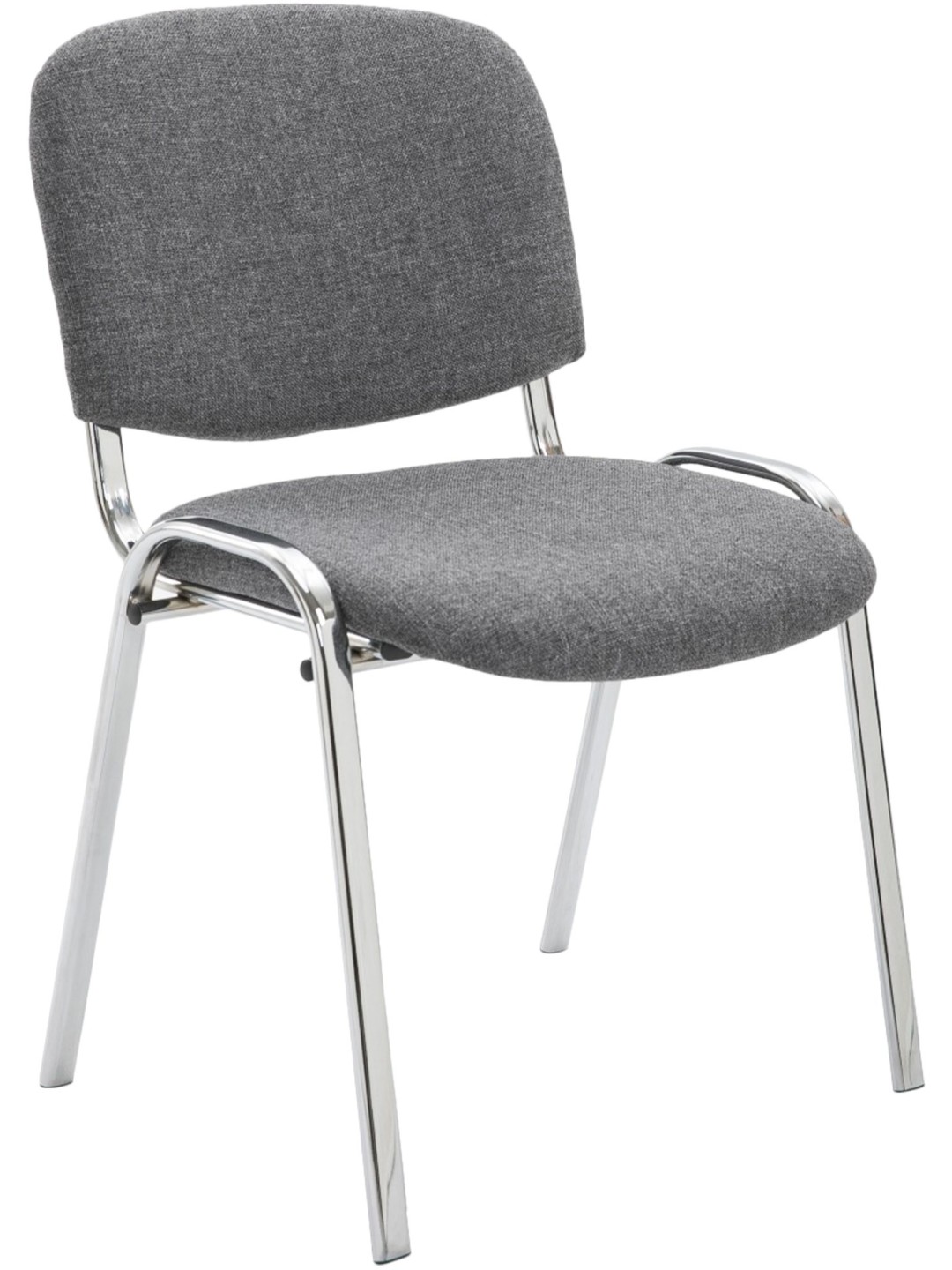 Stolička pre návštevy Ken C látka, sivá