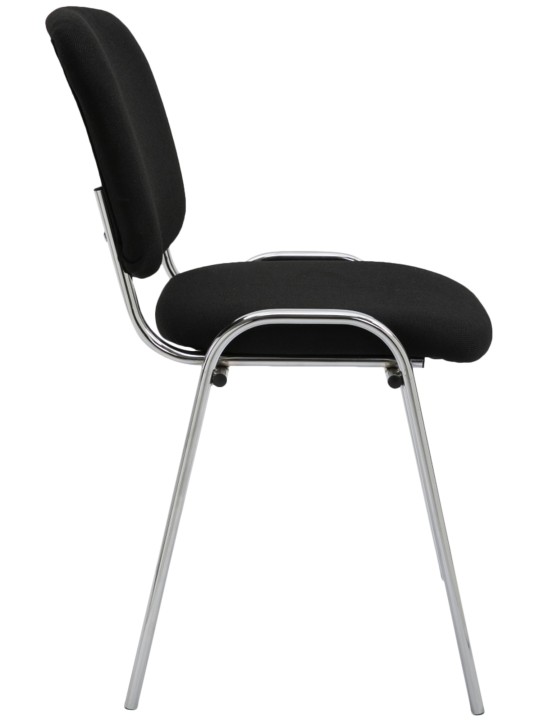 Stolička pre návštevy Ken C látka, čierna