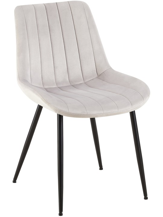 Stolička Rahden velvet, svetlosivá