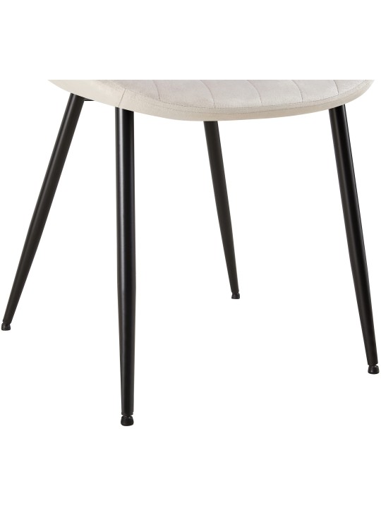 Stolička Rahden velvet, svetlosivá