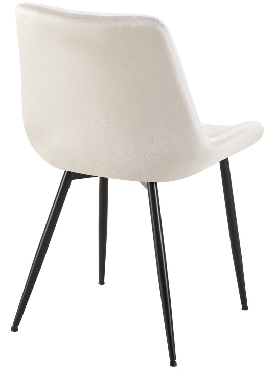 Stolička Rahden velvet, svetlosivá