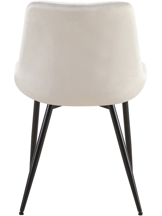 Stolička Rahden velvet, svetlosivá