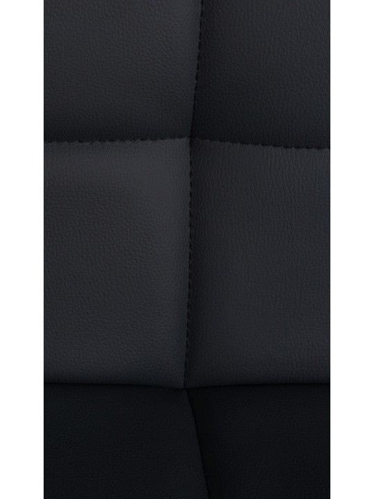 Sada 4 barových stoličiek Feni z umelej kože, čierna