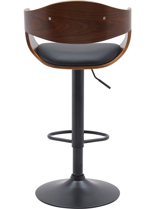 Sada 2 barových stoličiek Kingston B z umelej kože, orech/čierna