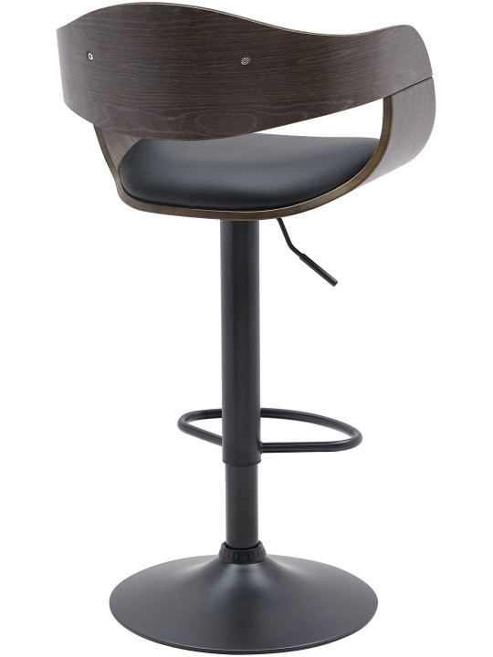 Sada 2 barových stoličiek Kingston B z umelej kože, čierna/sivá