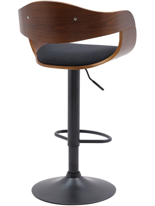 Sada 2 barových stoličiek Kingston B látka, orech/čierna