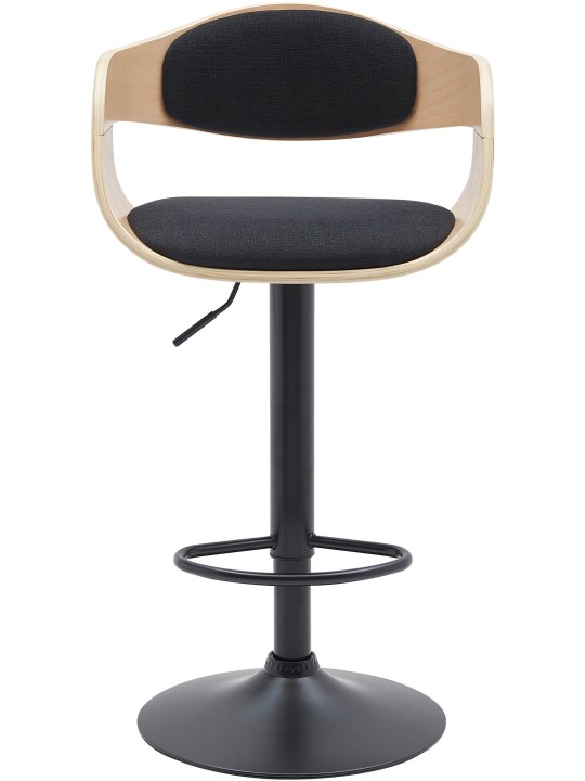 Sada 2 barových stoličiek Kingston B látka, prírodná/čierna