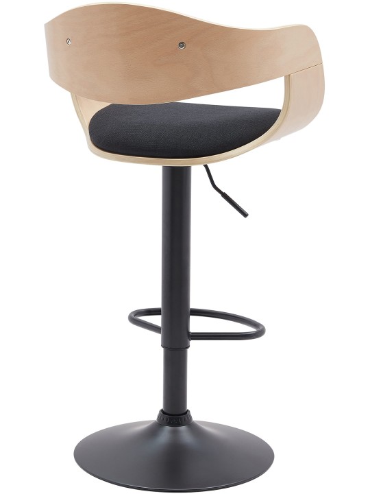 Sada 2 barových stoličiek Kingston B látka, prírodná/čierna