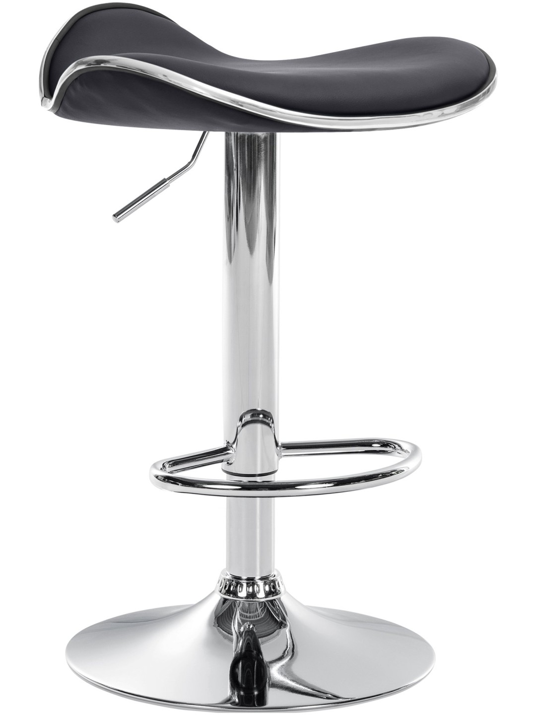 Barová stolička Shanghai imitácia kože C, čierna