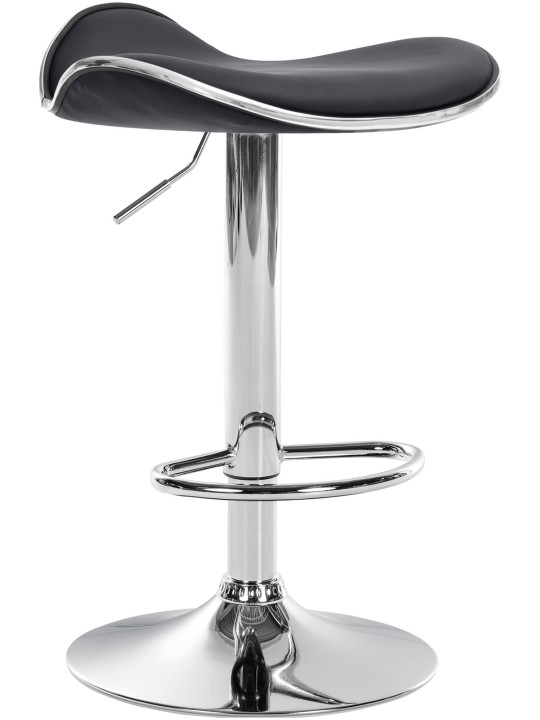 Barová stolička Shanghai imitácia kože C, čierna