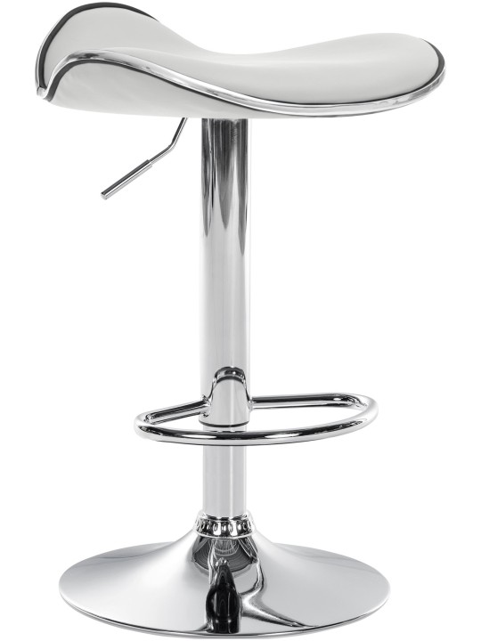 Barová stolička Shanghai imitácia kože C, biela