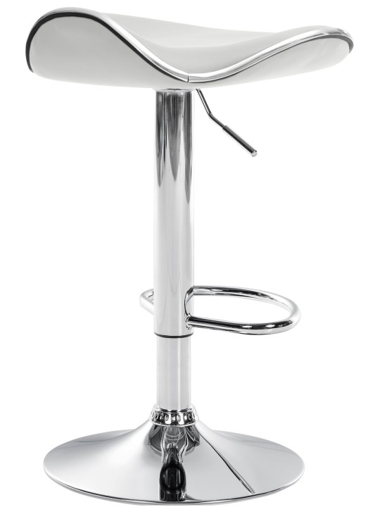 Barová stolička Shanghai imitácia kože C, biela