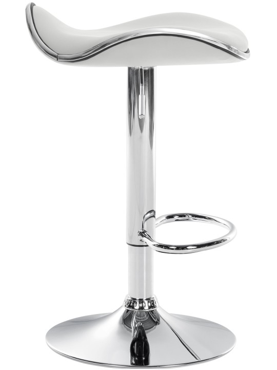 Barová stolička Shanghai imitácia kože C, biela