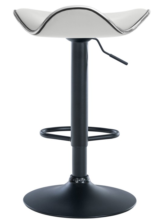 Barová stolička Shanghai z umelej kože, biela