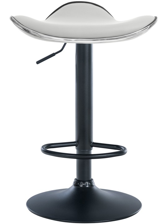 Barová stolička Shanghai z umelej kože, biela