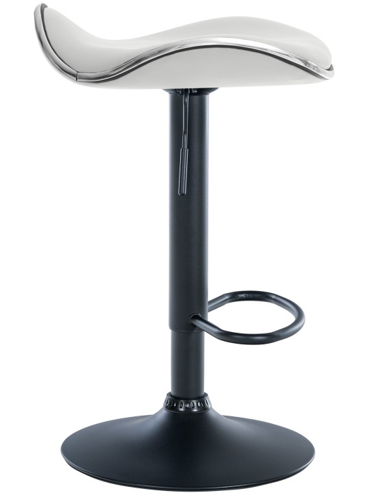 Barová stolička Shanghai z umelej kože, biela