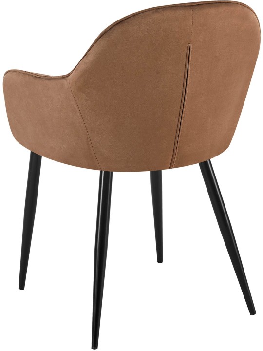 Jedálenská stolička Boise Velvet, hnedá