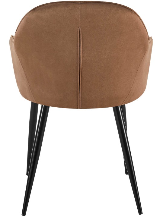 Jedálenská stolička Boise Velvet, hnedá