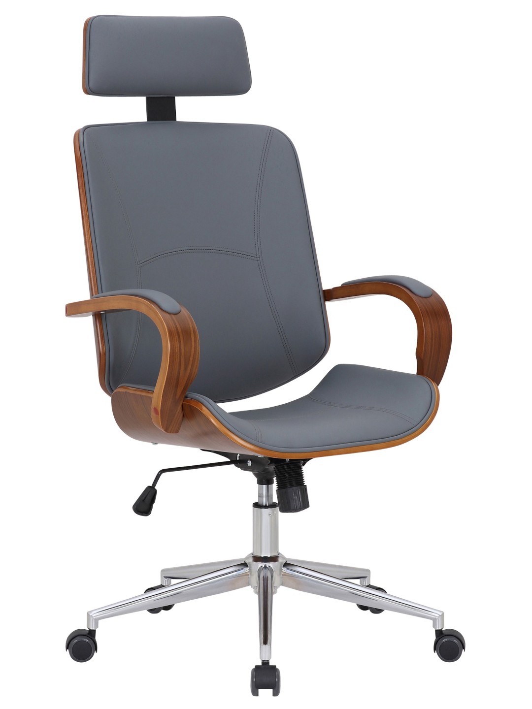 Kancelárska stolička Dayton, orech/sivá
