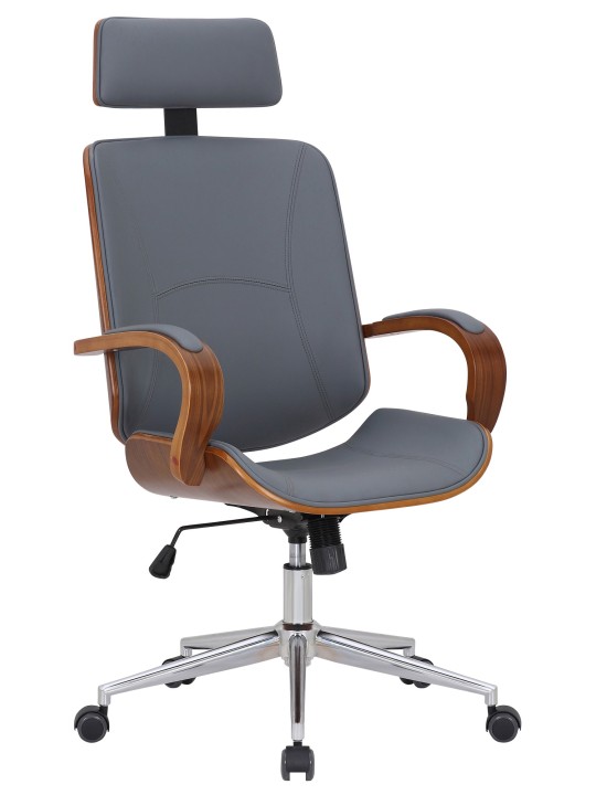 Kancelárska stolička Dayton, orech/sivá