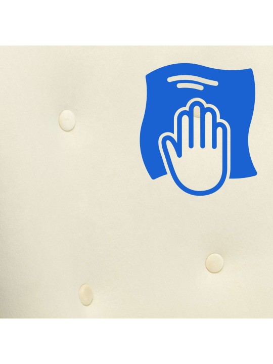 Hojdacie kreslo Sanka velvet, krémová