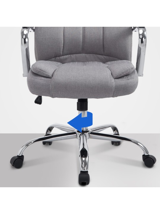 Kancelárske kreslo BIG Xanthos látka, sivá