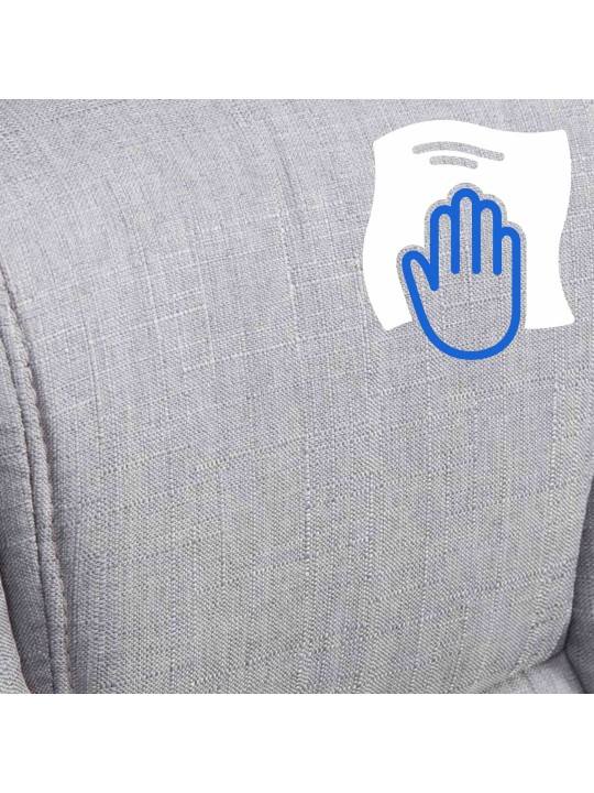 Kancelárske kreslo BIG Xanthos látka, sivá