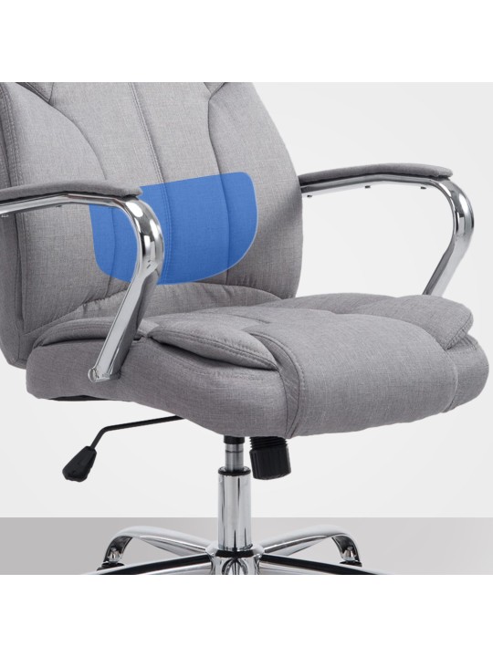 Kancelárske kreslo BIG Xanthos látka, sivá
