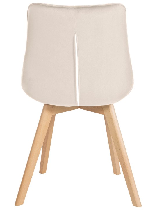 Stolička Brook velvet, krémová