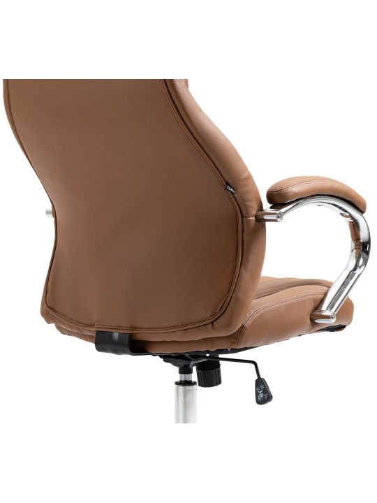 Kancelárske kreslo Wigan pravá koža, svetlohnedá
